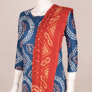 Handcrafted Bandhani Cotton Kurta Set 10047090