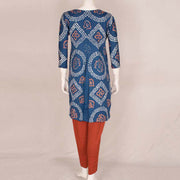 Handcrafted Bandhani Cotton Kurta Set 10047090