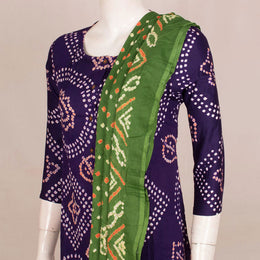 Handcrafted Bandhani Cotton Kurta Set 10047092