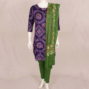 Handcrafted Bandhani Cotton Kurta Set 10047092