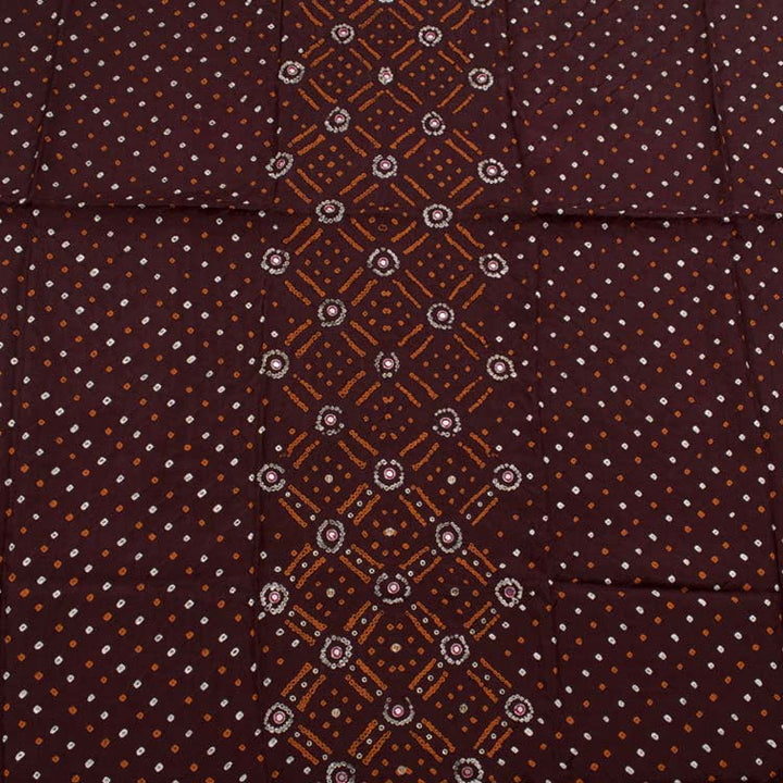 Handcrafted Bandhani Silk Kurta Material 10045068