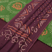 Handcrafted Bandhani Cotton Salwar Suit Material 10051989