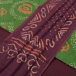 Handcrafted Bandhani Cotton Salwar Suit Material 10051989