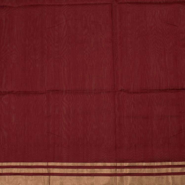 Handwoven Chanderi Silk Cotton Saree 10024377