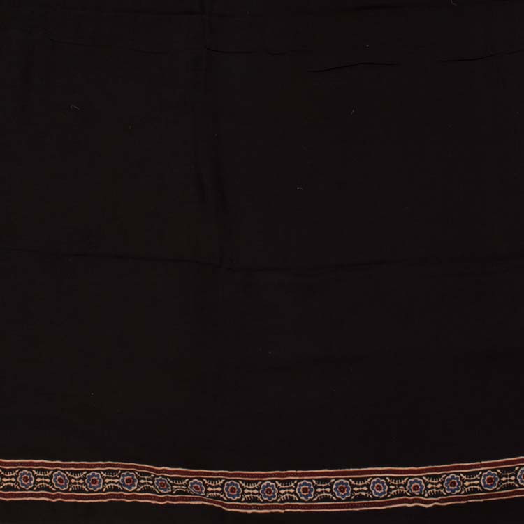 Ajrakh Printed Modal Cotton Saree 10030564