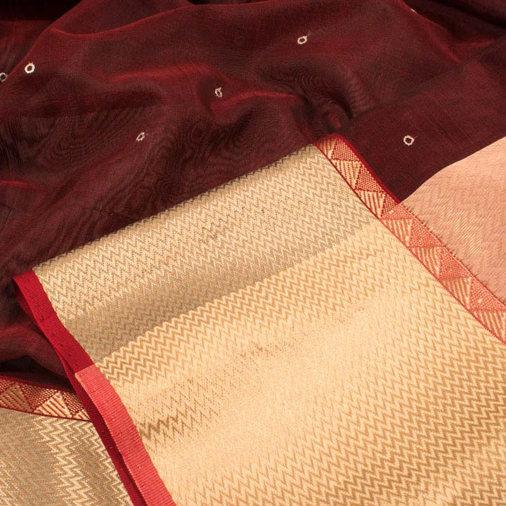 Handwoven Chanderi Silk Cotton Saree 10036550