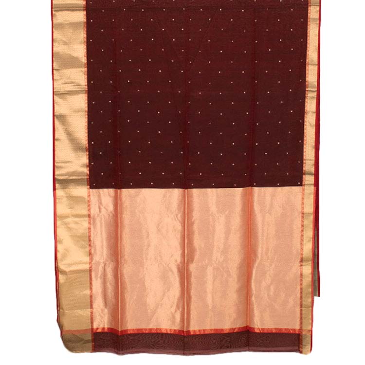 Handwoven Chanderi Silk Cotton Saree 10036550