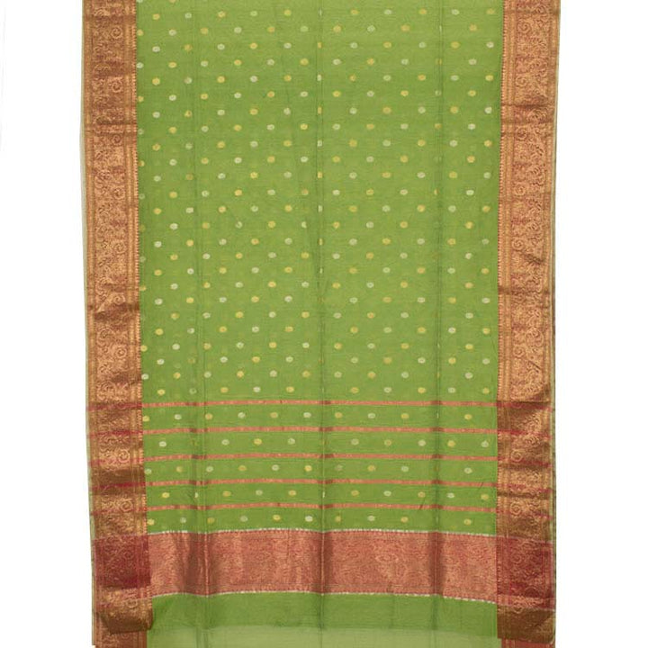 Handwoven Chanderi Silk Cotton Saree 10036554