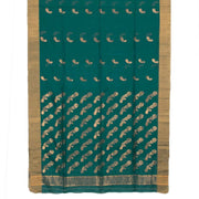 Green Handwoven Chanderi Saree 10042237
