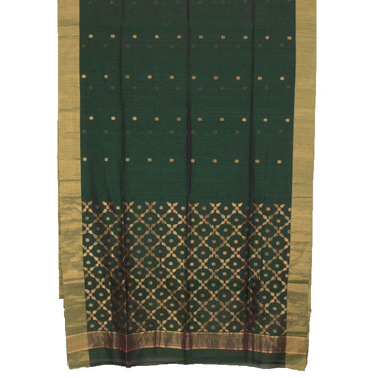 Handwoven Chanderi Silk Cotton Saree 10042238