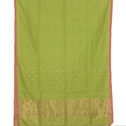 Green Chanderi Sequin Embroidered Saree 10042243