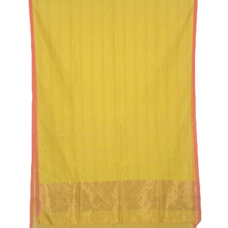 Chanderi Silk Cotton Sequin Embroidered Saree 10042244