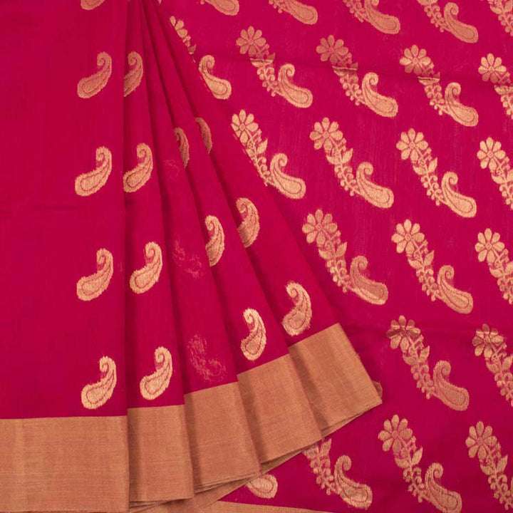 Handwoven Chanderi Silk Cotton Saree 10042250