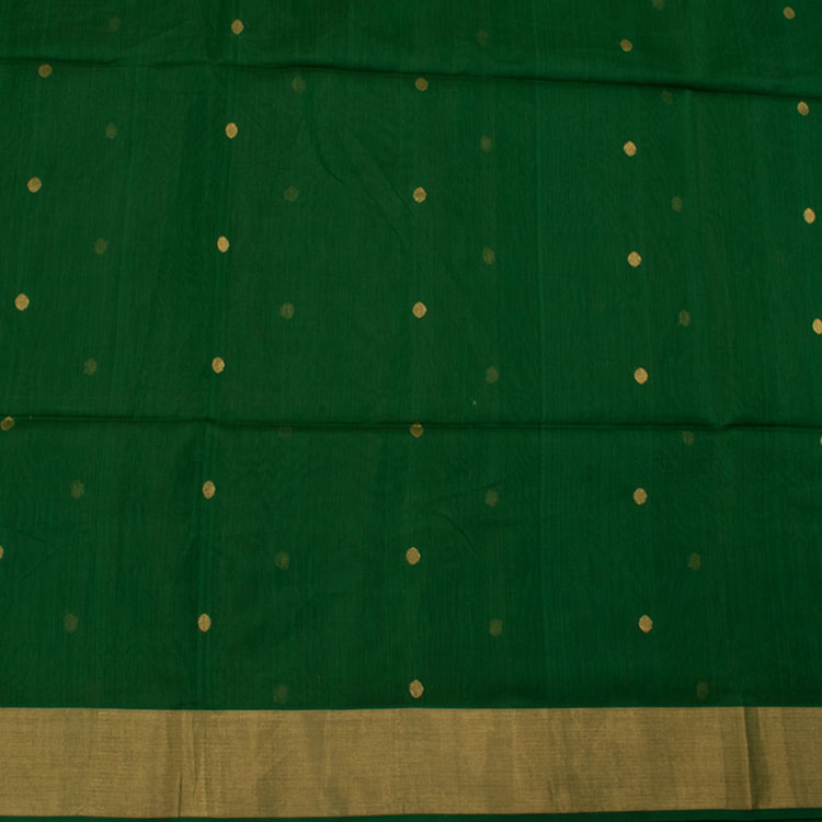 Handwoven Chanderi Silk Cotton Saree 10042253
