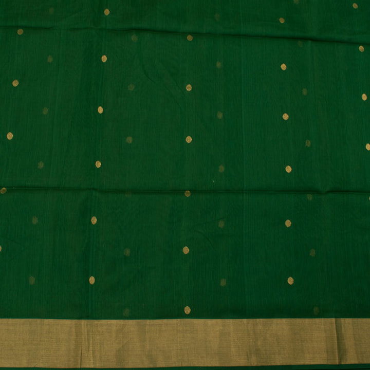 Handwoven Chanderi Silk Cotton Saree 10042253