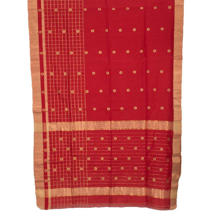 Handwoven Chanderi Silk Cotton Saree 10042254