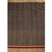 Black Handwoven Chanderi Saree 10042257
