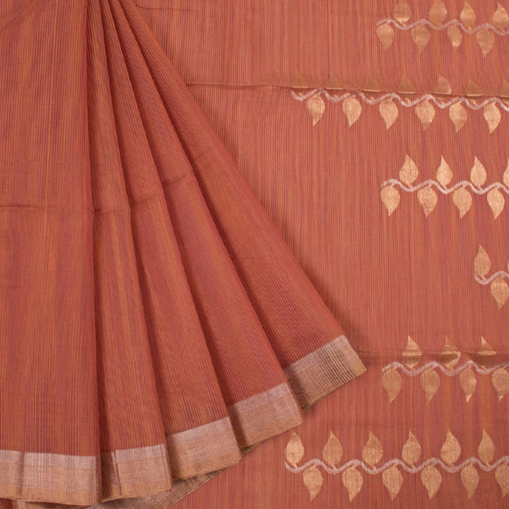 Handwoven Chanderi Silk Cotton Saree 10042258