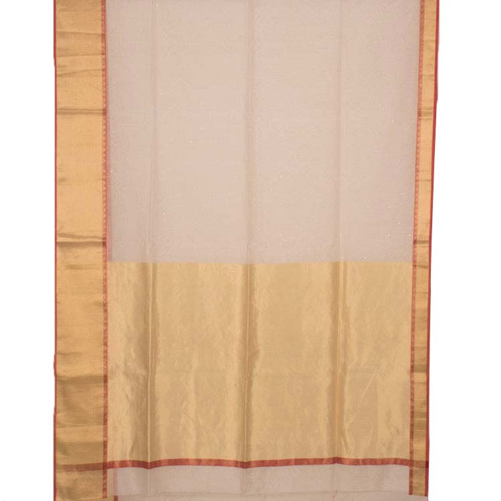 Handwoven Chanderi Silk Cotton Saree 10042259