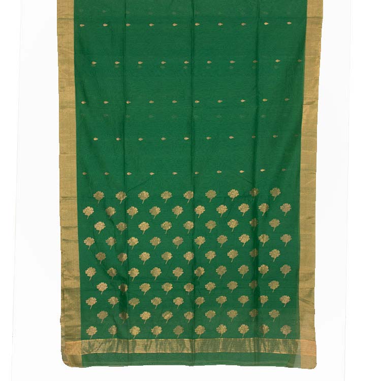 Handwoven Chanderi Silk Cotton Saree 10042262