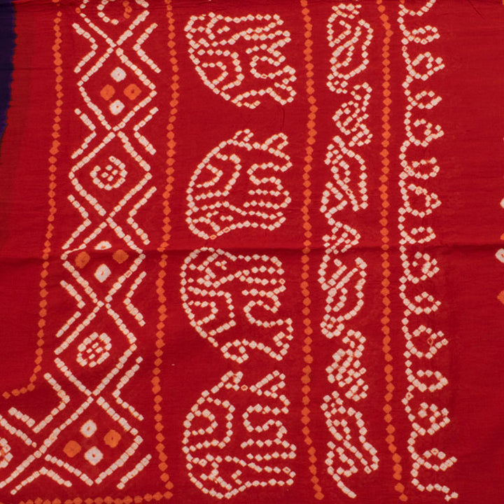 Handcrafted Bandhani Mulmul Cotton Saree 10051996