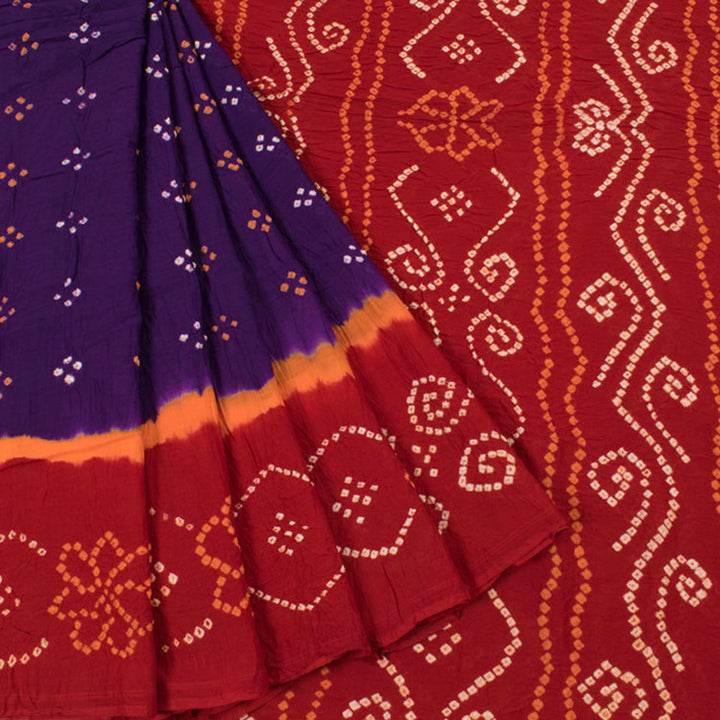 Handcrafted Bandhani Mulmul Cotton Saree 10052011