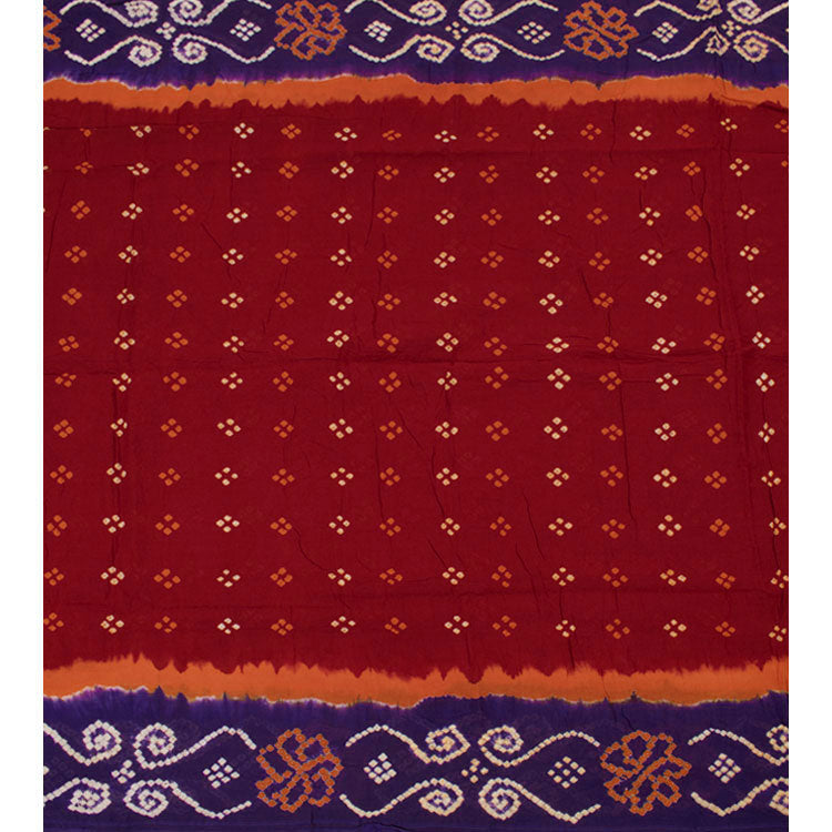Handcrafted Bandhani Mulmul Cotton Saree 10052013