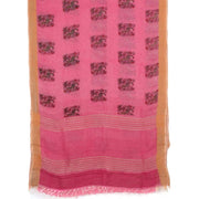 Printed Bhagalpur Linen Saree 10034698