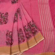 Printed Bhagalpur Linen Saree 10034698