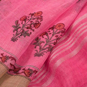 Printed Bhagalpur Linen Saree 10034701