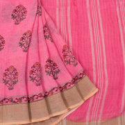 Printed Bhagalpur Linen Saree 10034701