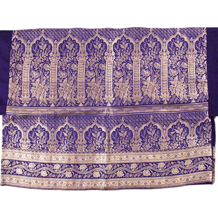 Handloom Banarasi Silk Blouse Material 10035599