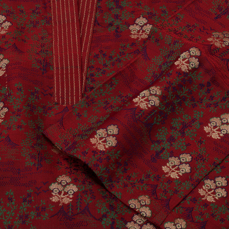 Handcrafted Banarasi Silk Kurta 10035587