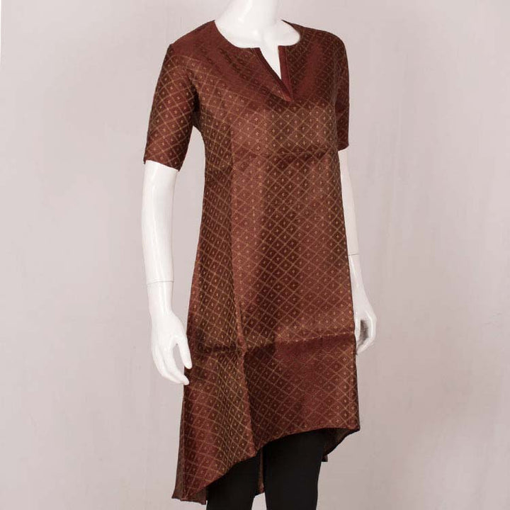 Handcrafted Banarasi Silk Kurta 10035590
