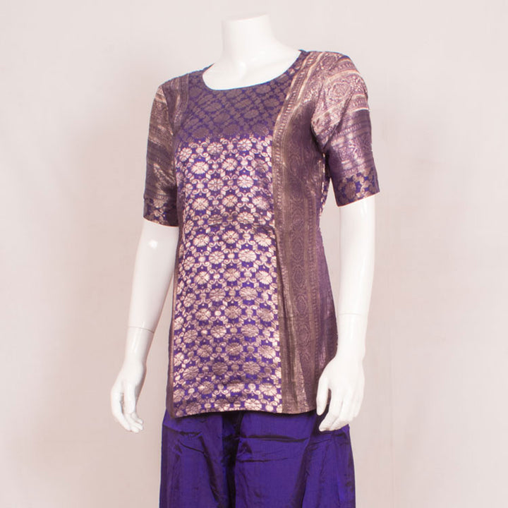 Handcrafted Banarasi Silk Tunic with Palazzo 10050409