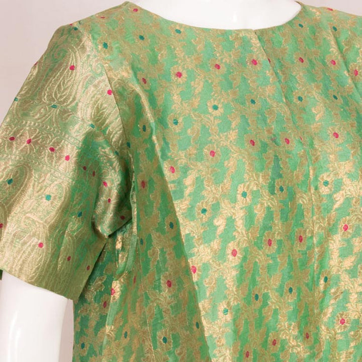Handcrafted Banarasi Silk Tunic with Palazzo Bottoms 10050413