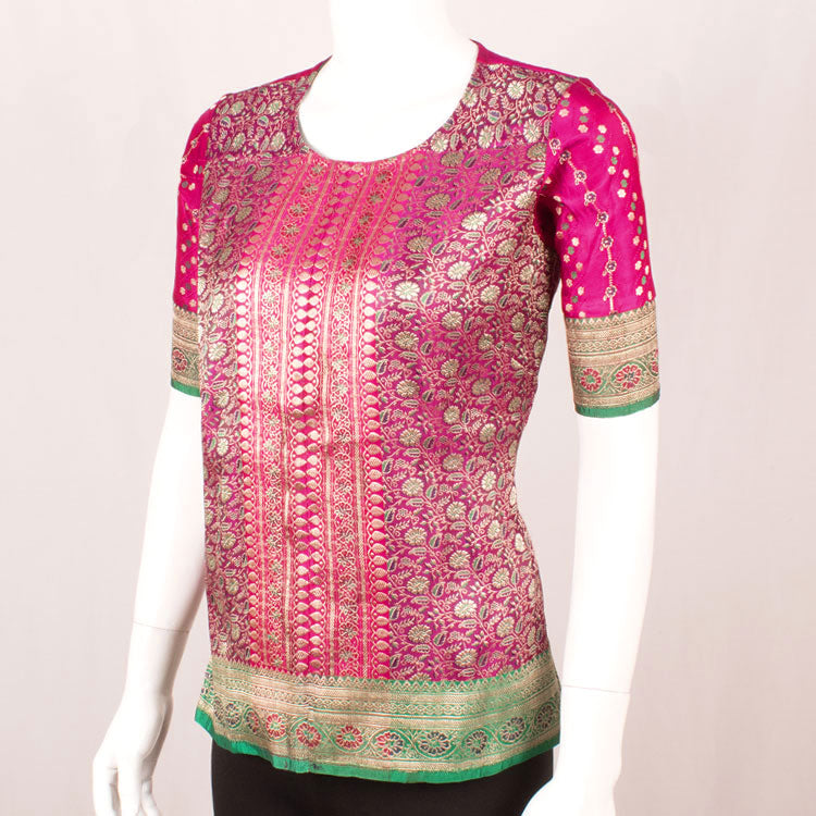 Handcrafted Banarasi Silk Tunic 10050428