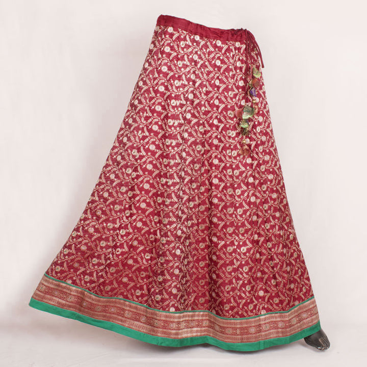 Handcrafted Banarasi Silk Skirt 10050426