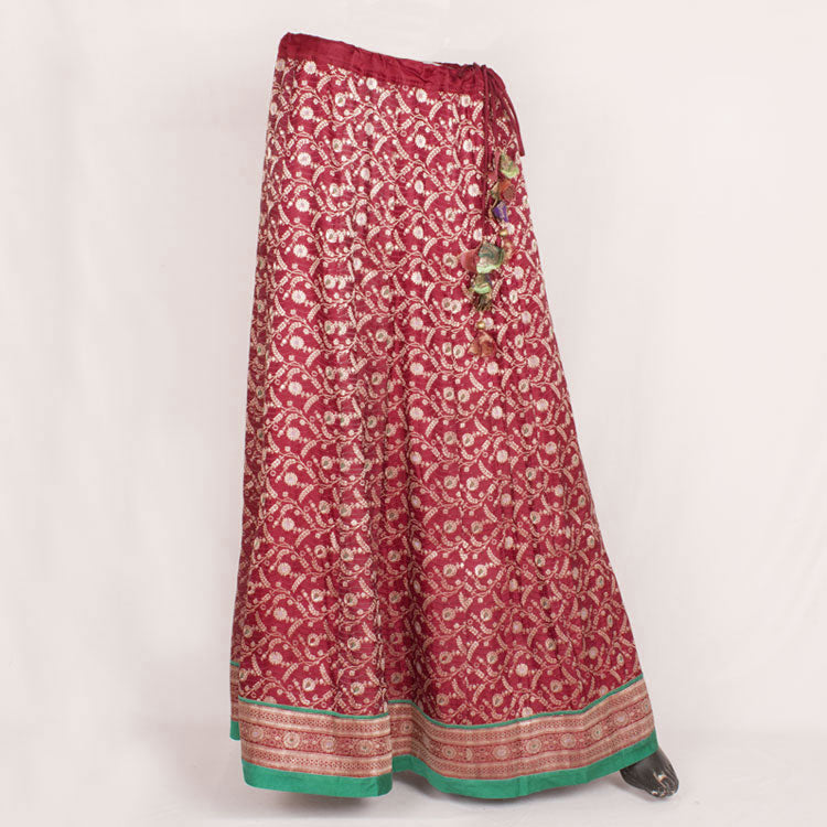 Handcrafted Banarasi Silk Skirt 10050426