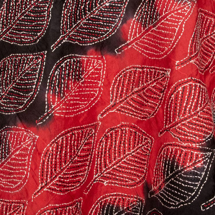 Kantha Embroidered Mulberry Silk Dupatta 10051075