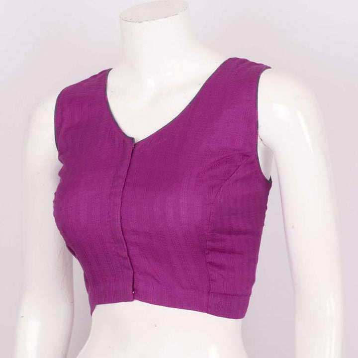 Handcrafted Sleeveless Cotton Blouse 10019875