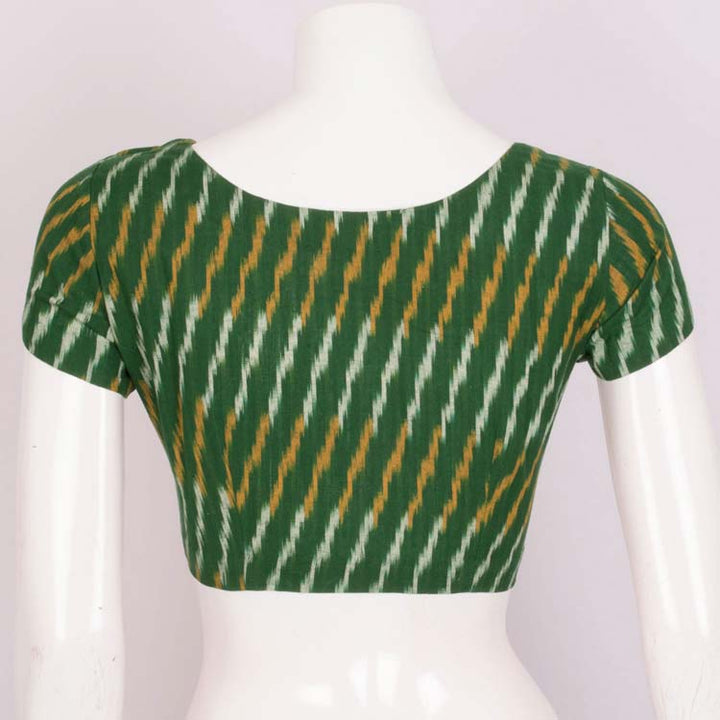 Handcrafted Ikat Cotton Blouse with Side Zip 10021130