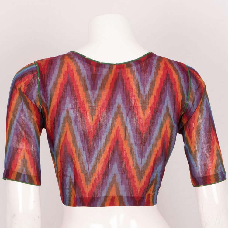 Handcrafted Ikat Cotton Blouse 10022957