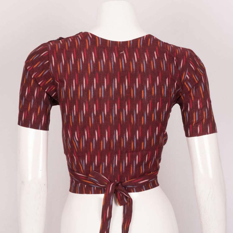 Handcrafted Ikat Cotton Blouse 10022959