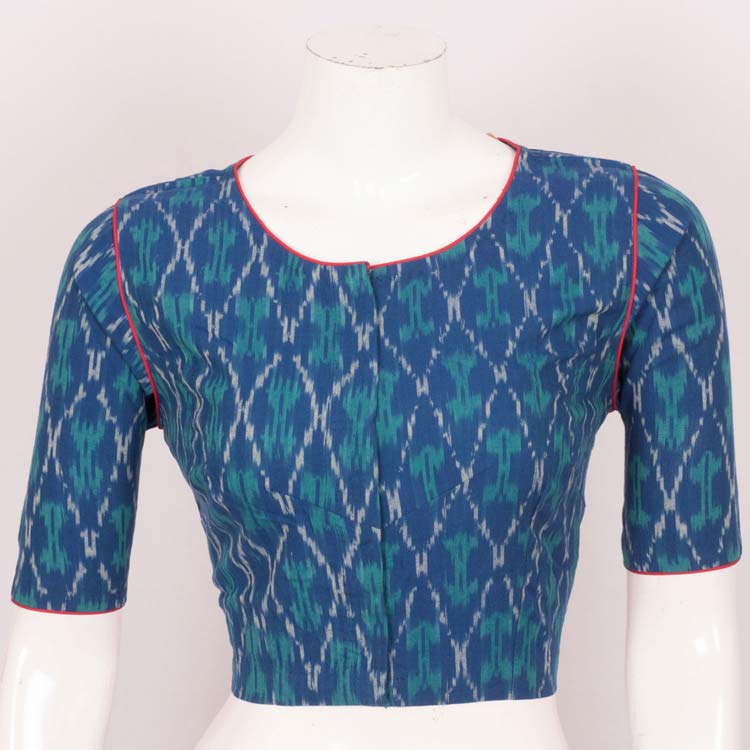 Handcrafted Ikat Cotton Blouse 10022961