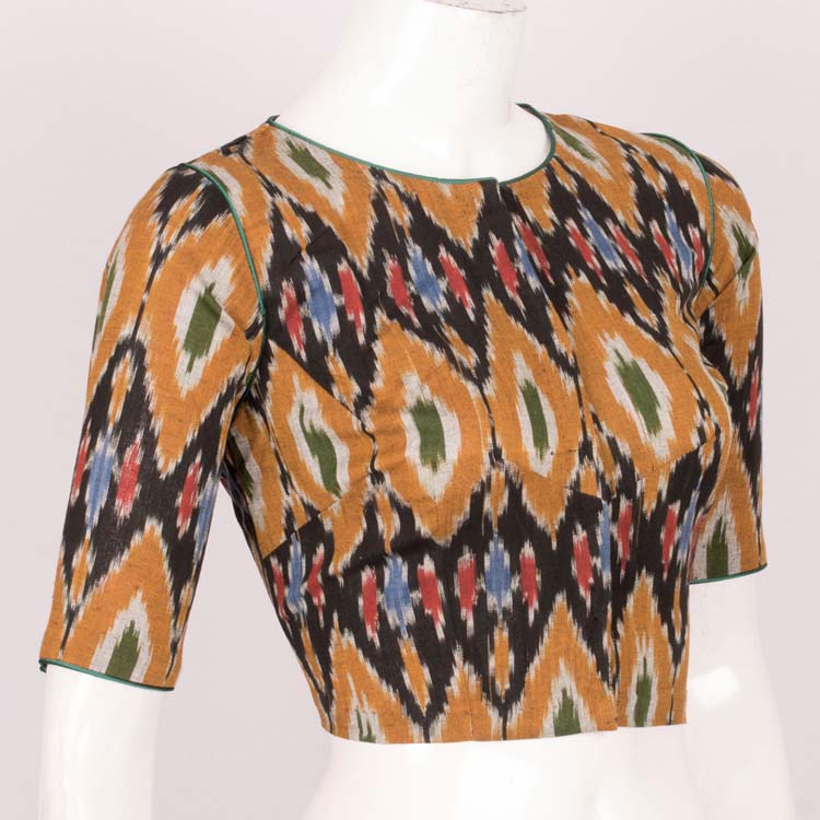 Handcrafted Ikat Cotton Blouse 10029466
