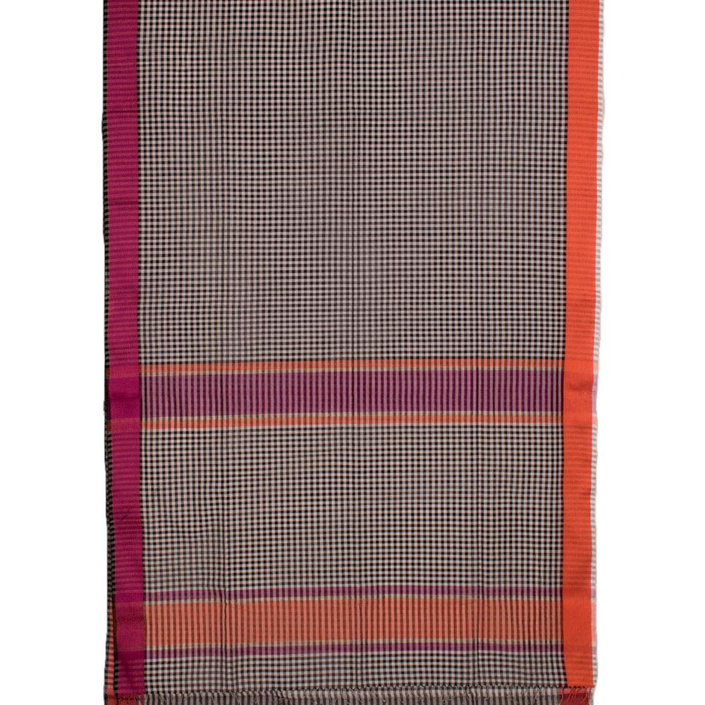 Handloom Maheshwari Silk Cotton Saree 10033678