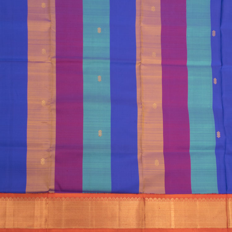 5 to 9 Year Size Pure Zari Kanchipuram Pattu Pavadai Material 10036195