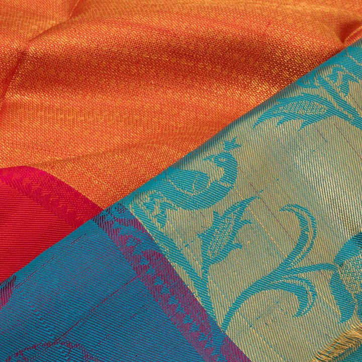 1 Year Size Pure Zari Kanchipuram Pattu Pavadai Material 10044887