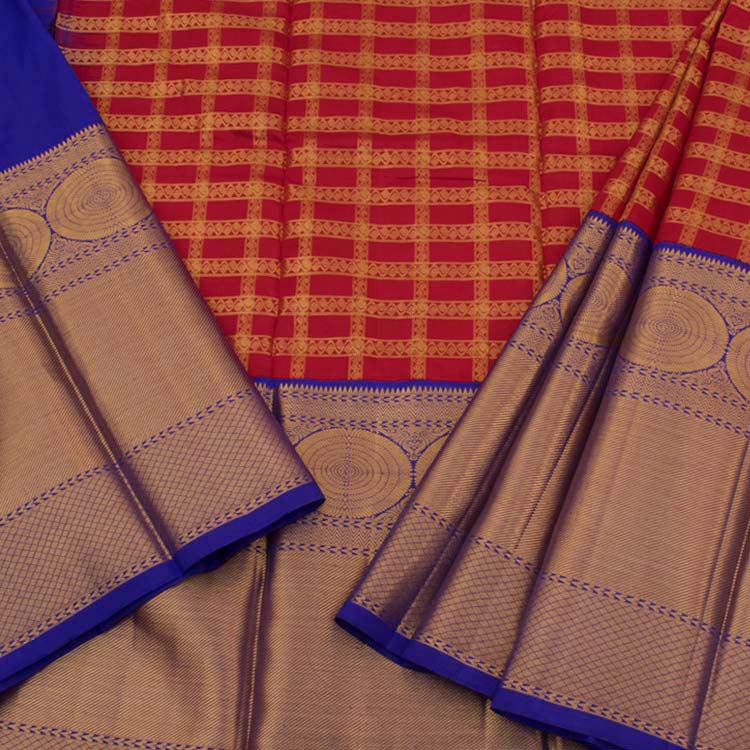 Universal Size Pure Zari Kanchipuram Pattu Pavadai Material 10048463